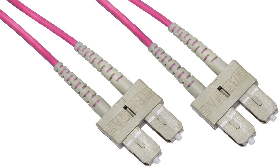 LINK SC TO SC MULTIMODE DUPLEX OM4 50/125 MT.50, Violett, 3 mm