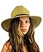 NYFASHION101 Teardrop Dent Braided Trim Casual Panama Fedora Sun Hat, Dark Natural
