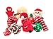 Wolfe & Sparky Amazing Assorted Christmas Dog Toys (5 Count) Made Especially for Small Dogs. Toys May Vary Slightly from Picture but Will be of The Same Quality and Cuteness!