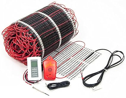 15 Sq Ft 240 Volt Ceramic Stone Tile Electric Floor Heating Kit W Honeywell Floor Thermostat And Installation Alarm 10 Ft X 1 5 Ft Other