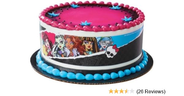 Amazon Com 1 X Monster High Designer Prints Edible Cake Image