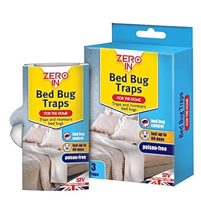 Zero In Bettwanzenfalle, 3 Packungen (Dauert bis zu 60 Tage, Vergifungsfrei)