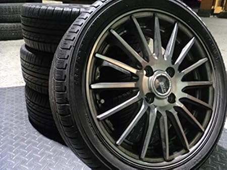 Amazon 中古 サマータイヤ ホイールセット 軽自動車に S F Steiner 165 50r15 15インチ ライフ ゼスト ムーヴ ジーノ アルト 等 4穴 Pcd100 タイヤ ホイールセット 車 バイク