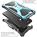 i-Blason Transformer Series Case Designed for iPhone 7/iPhone 8, [Kickstand] [Heavy Duty] [Dual Layer] Combo Holster Cover case with [Locking Belt Swivel Clip] (Blue)