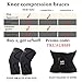 New You Knee Brace - Knee Support - for Running, Basketball, Sports - Knee Sleeves for Pain Relief, Arthritis Relief - for Women and Men, 1 Pair (Black, Large)