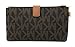 Michael Kors Jet Set Travel double Zip Wristlet (Brown/Acorn)