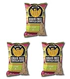 Siete Grain Free Tortilla Chips, Lime, 5 oz. (Pack of 3)