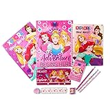Disney Princess Kids Stationery Set - Perfect for Back to School and Party Gift Bags - Includes Pencil Case, Folders, Pencils, Notepad, Notebook, Ruler and Eraser