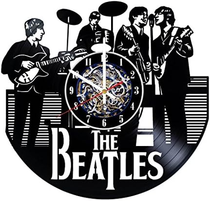 The Beatles Band Design Wall Clock Made from Used Vinyl Record - Get Unique Room Wall Decor - Gift Ideas for Adults and Youth – Unique Music Fan Art