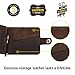 Shvigel Slim Wallet Credit Card Holder - Leather Blocking Minimalist Men's Wallet (old wallet brown)