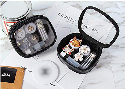 image for Chris-Wang Cute Contact Lens Case Travel Kit Portable Contact Case Con