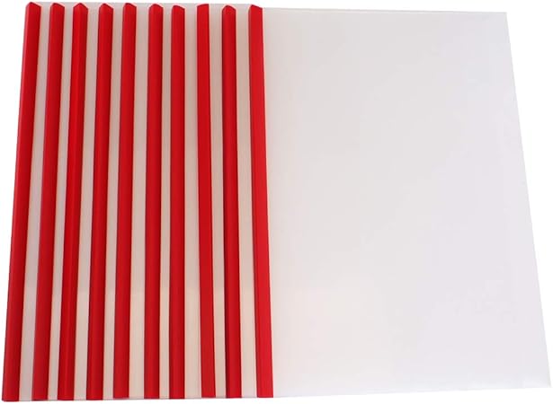 Amazon スライドレール ファイル 0 18mm厚 クリアファイル 冊 セット 会議 配布 資料 ビジネス セミナー 赤 スライドファイル プレゼン用ファイル 文房具 オフィス用品