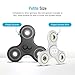 Fidget Spinner, Maxboost [Mini Size][Premium Bearing] Figit Spinner Toy Finger Spinner Focus Spinner Easy Spin Stress Reducer for Kids and Adult Hands Toys Perfect for Anxiety, Autism (White/Silver)