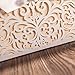 Wishmade 50x White Square Laser Cut Tri-fold Lace Wedding Invitations Cards with Bow Hollow Favors Invitations for Engagement Baby Shower Birthday Quinceanera(set of 50pcs) CW5002
