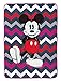 Disney Mickey Mouse Chevron Blue/Pink/White Plush 62