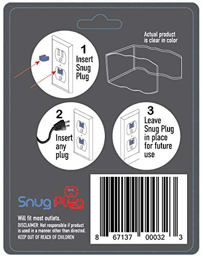 Snug Plug - Your Loose Outlet Fix (10/Pack Clear) - Image 4