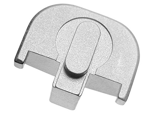 NDZ Performance Rear Slide Cover Plate for Smith & Wesson Self Defense S&W SD9 SD40 VE 9mm .40 Silver Custom Laser Engraved Image: Lacrosse Sticks Crossed - Thumbnail 2