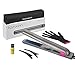 Lanxim Professional Argan Oil Flat Iron 1 Inch Auto Shut Off Ceramic Tourmaline Hair Straightener Set with Travel Bag Hair Clips Glove Argan Oil Floating Plates No Hurting Hair Straightening iron