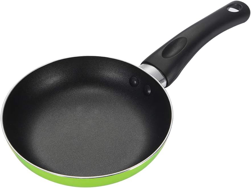 Mini Egg Pan,EJOYWAY 6.3 inch Nonstick Small Frying Pan Mini Egg Pan Round Griddles Aluminum Cooker Pan Pancake Cookware