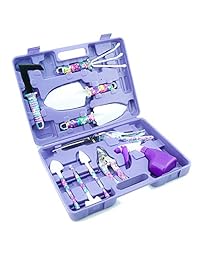 BRZSACR Juego de herramientas de jardín, 10 en 1, herramienta de jardinería de flores, mango ergonómico, espiga de corpión, cortacésped, tijeras, pulverizador, herramienta de mano de jardín con maleta, regalo de jardinería