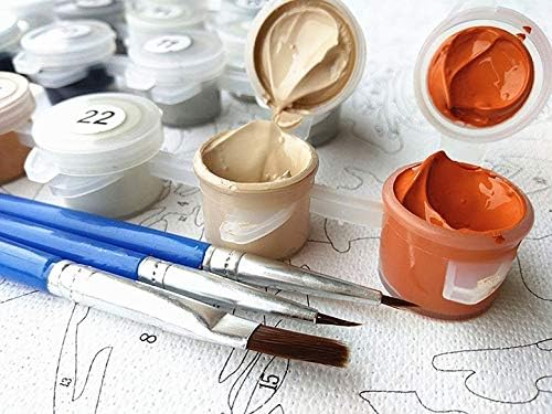 YEESAM Art Paint by Numbers for Adults Children Fox by a Tree - Image 3