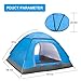 BATTOP 3-4 Person Water Resistant Camping Tent With Carry Bag for Backpacking,3 Season,Ideal Shelter for Casual Family Camping,Hiking,Outdoor Use