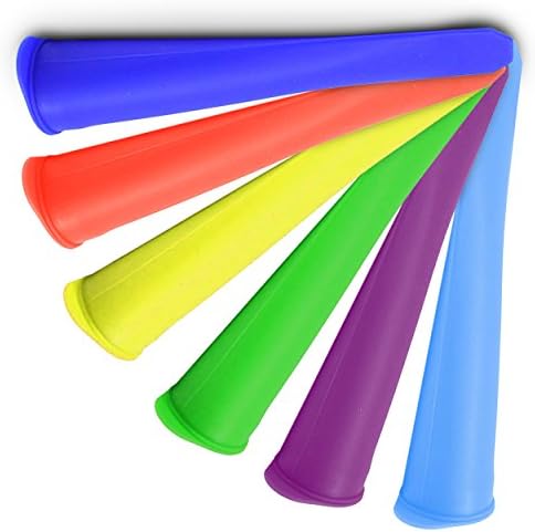 Wow Kitchen - Silicone Ice Pop Molds - Perfect Popsicle Maker For The Kids And The Kids At Heart (6 Pack)