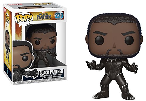 Funko Pop! Marvel: Black Panther - Unmasked Black Panther #273 Vinyl Figure (Bundled with Pop BOX PROTECTOR CASE)