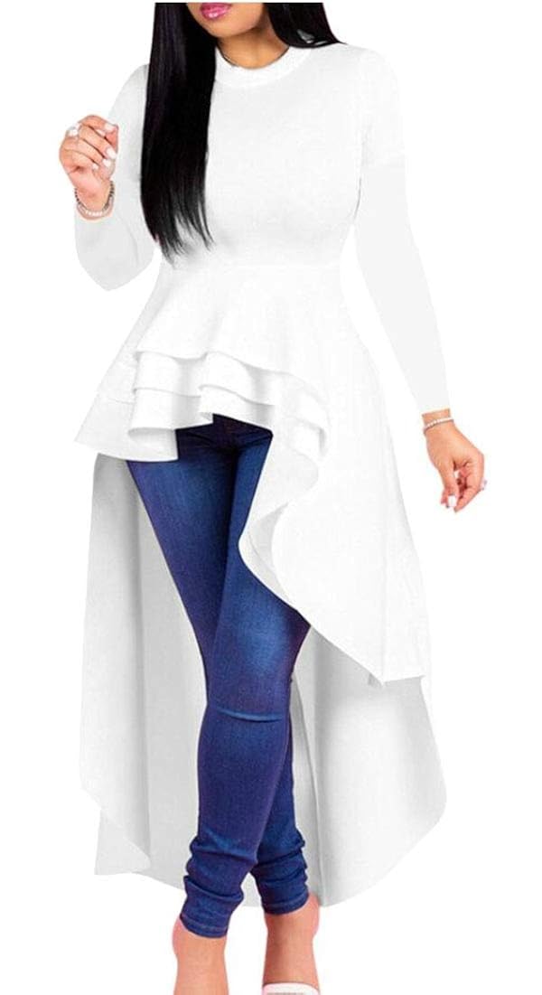 amazon high low blouses