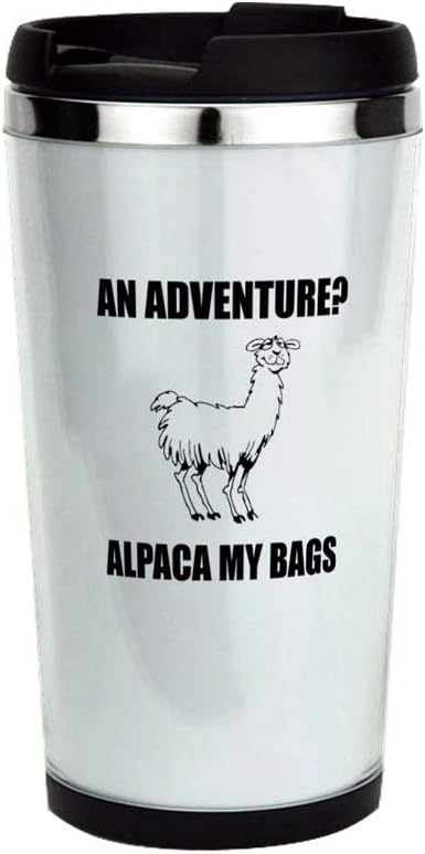 Amazon Com Alpaca My Bags Travel Mug Stainless Steel Travel Mug Insulated 16 Oz Coffee Tumbler Kitchen Dining
