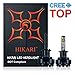 HIKARI LED Headlight Bulbs Conversion Kit -H1,CREE 9600lm 6K Cool White,2 Yr Warranty