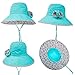 Siggi Bucket Boonie Cord Fishing Beach Cap Summer Sun Hat Wide Brim for Women UPF50+ Blue