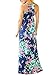 Dearlovers Women Sleeveless Floral Long Maxi Casual Dress X-Large Size Navy