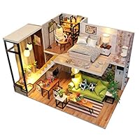 Rylai 3D Puzzles Miniature DIY Dollhouse Kit Romance Europe Series Dolls Houses Accessories with Furniture LED Music Box Best Birthday Gift for Women and Girls