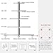 BonNoces 5 Tiers Round Acrylic Pastry Wedding Cupcake Stands Tower Tree-Cupcake Carrier-Clear Tiered Cake Stand Tall Jumbo-Round Dessert Stands-Cupcake Display Stand