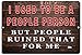 Rogue River Tactical Funny Sarcastic Metal Tin Sign Wall Decor Man Cave Bar I Used to Be a People Person
