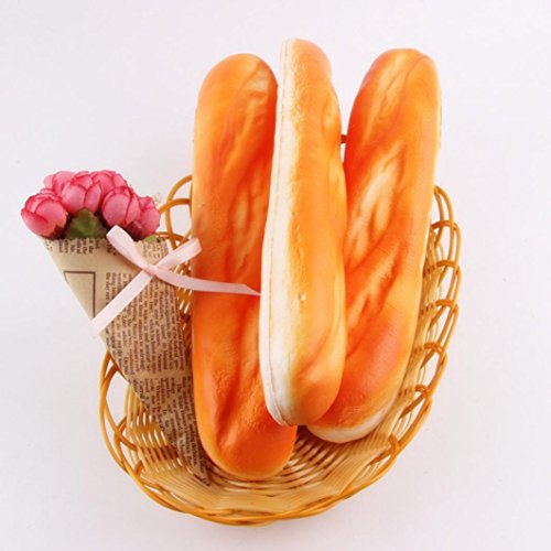 Balakie Xmas Gifts Squishy Simulation Long Strip Bread Bread Phone Straps Slow Rising Bun Charms Gifts Toys