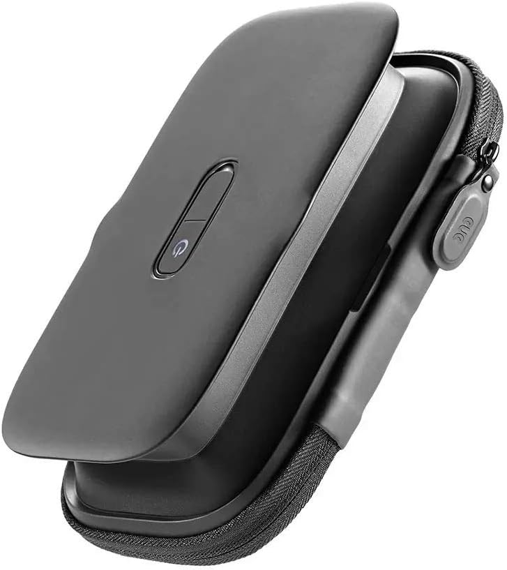Portable Phone Sanitizer UV Phone Soap Rechargeable Ultraviolet Sterilizer Box for Up to 7.7in Mobile Phone, Glasses, Jewelry, Watch, Cash, Key (Inner-Size 6.5x3.6x1.0 inch)