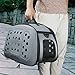 FRiEQ Foldable Hard Cover Pet Carrier with Shoulder Strap - Pet Travel Kennel Cats, Small Dogs & Rabbits