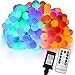 Ball Fairy Lights, 39 ft 100 LED Colorful Globe Fairy Light with 31V Plug Multicolor with Wireless Remote Control and Timer 6 Modes Dimmable