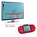Handheld Game Console,YANX Classic 16bit Portable Video Game Console Game Player With Two Cartidiges Built in 100+ Games Christmas Halloween XMAS Birthday Gifts for Boy Kids Children-Red