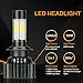 Zdatt 12000LM Super Bright 100W H7 LED Headlight Bulbs Conversion Kits 360 Degree High/Low Dual Beam Light for Car Lamp Replacement-Amber(3000K) /White(6000K) /Light-Blue(8000K)-2 Yr Warranty