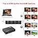 HDMI Splitter, YIBAI 4K HDMI Splitter 1 in 4 Out Ver 1.4 Certified for Full HD 1080P & 3D Support with US Power Adapter