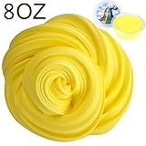Butter Slime,8 OZ Fluffy Yellow Butter Slime with Containers for Girls Boys DIY Gifts,Non-sticky,None Mix