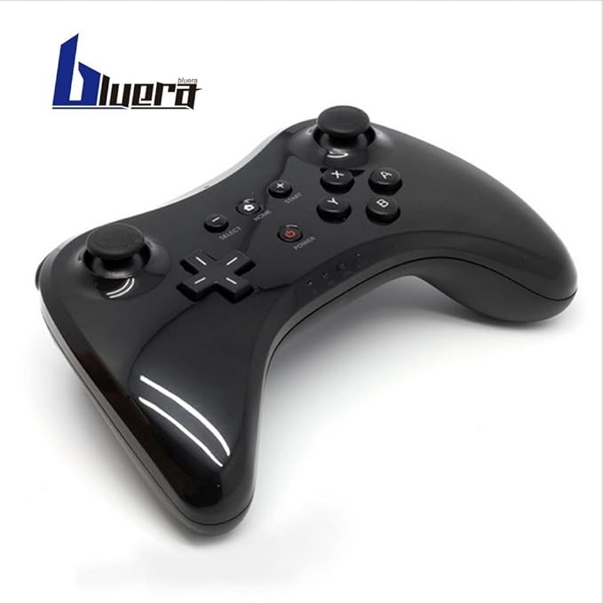 Bluera Wii U Pro Controller Wireless Bluetooth Dual Analog Gamepad Game Pad Joystick With Usb Charging Cable For Nintendo Wii U Black Amazon Co Uk Computers Accessories
