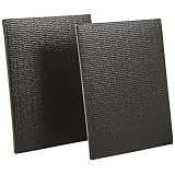 SoftTouch Self-Stick Non-Slip Surface Grip Pads - (2 pieces), 4" x 5" Sheet - Black