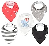 Baby Bandana Drool Bib Set (5-Pack) by Oma & Opa