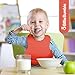 Billie Bumble Silicone Baby Bibs For Teething and Feeding. Cute, Funny Design for Personalized Feeding. For Birthdays, Easter, and All Occasions. More Durable Than Burp Cloths and Disposable Burpy Bib