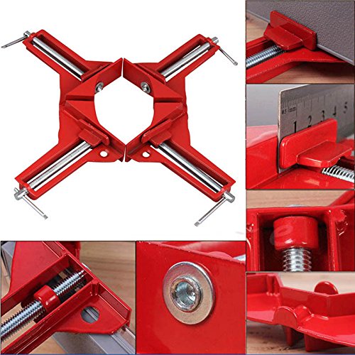 Shopline Right Angle Corner Clamp, 90 Degree Clamp Handy Miter Picture Frame Clamp for Woodworking Kit Vise Framing Tool