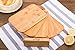 Bamboo Cutting Board Set for Kitchen,Small Cutting Boards with Holder,Serving Boards for Sandwich Cheese Meal Breakfast